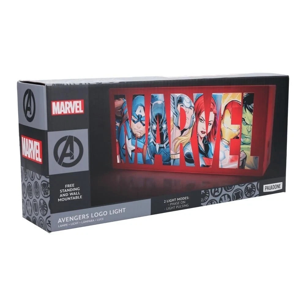 Paladone Marvel Avengers Logo Light, 2 Light Modes, Decorative Display Sign